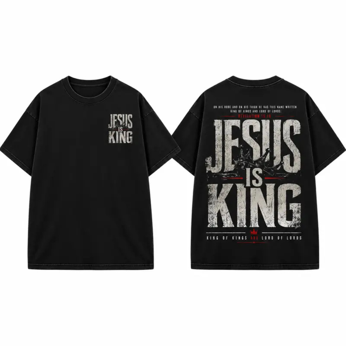 Sovereignty Divine Mineral Tee – Vintage Washed Christian Worship Streetwear Top