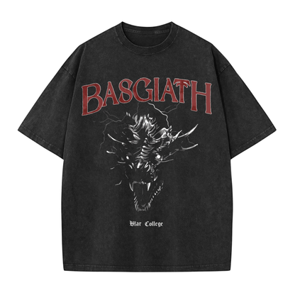 Riders Quadrant Crest Tee – Vintage Basgiath War College Dragon Rider Shirt