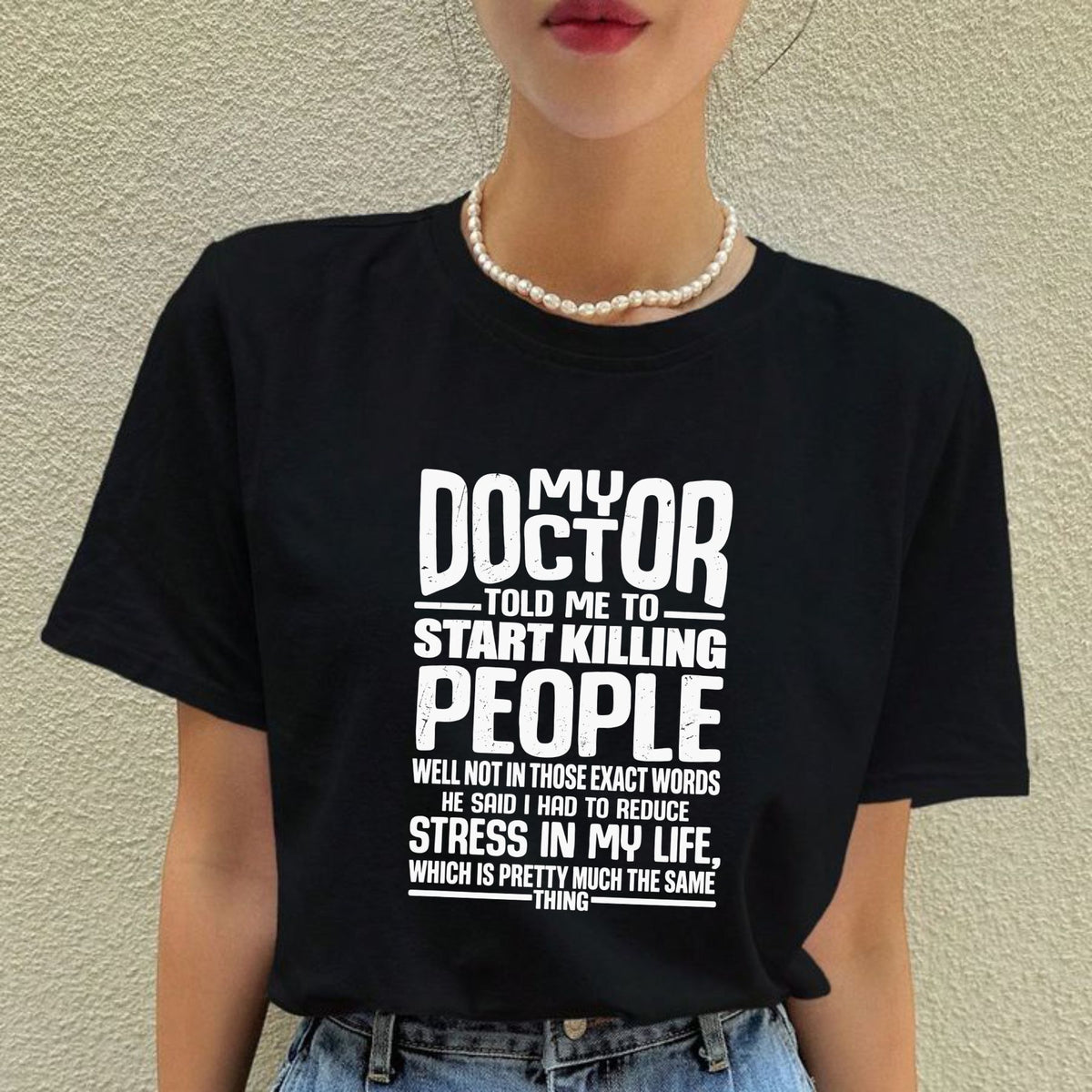 Doctor Orders Vacation T-Shirt – Funny Stress Reliever Quote Graphic Tee