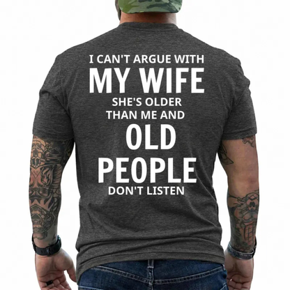 "She's Older Than Me" Funny Age Difference Husband Unisex T-Shirt