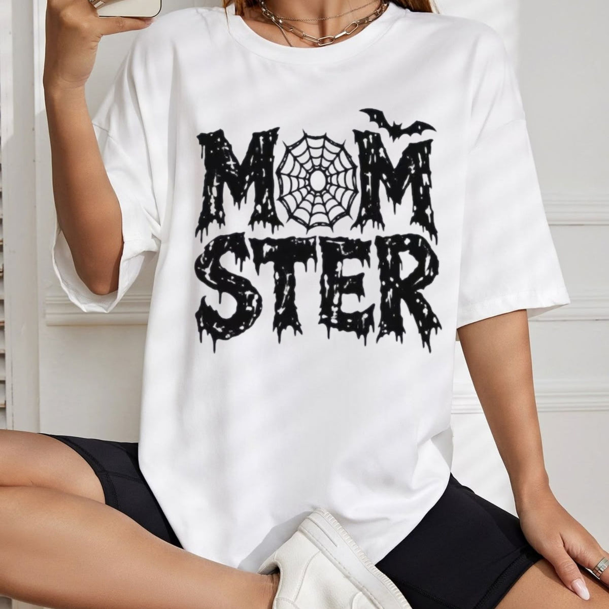 Comfort Colors Spooky Mama T-Shirt – Funny Momster Halloween Graphic Tee