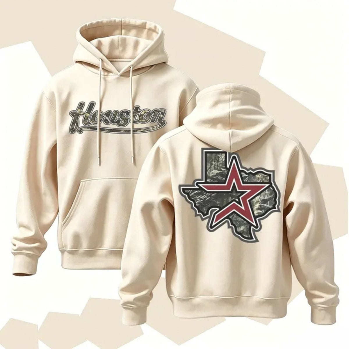 Texas Hoodie – Houston City Style Sweatshirt, Retro Lone Star Graphic Pullover for Men & Women