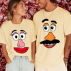 Comfort Colors® Mr & Mrs Potato Head Thanksgiving Custom Couple T-Shirt