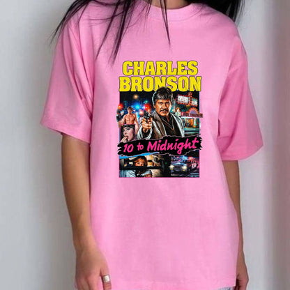 10 to Midnight (1983) Charles Bronson T-Shirt – Vintage 80s Action Crime Thriller Movie Graphic Tee