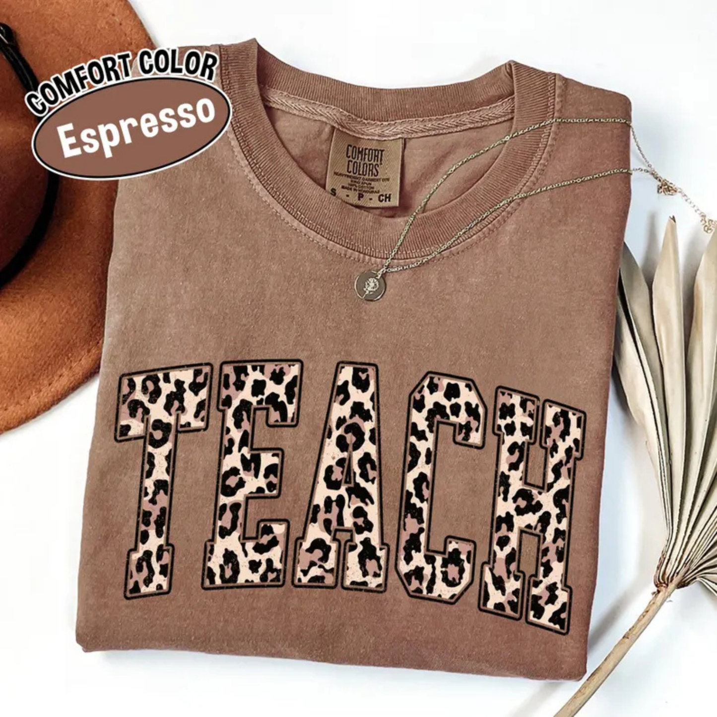 Retro Leopard Teacher Life Graphic Tee - Vintage Soft Cotton Unisex Back to School Teacher Appreciation Gift T-Shirt