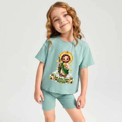 San Judas Tadeo Siempre Conmigo Kids T-Shirt