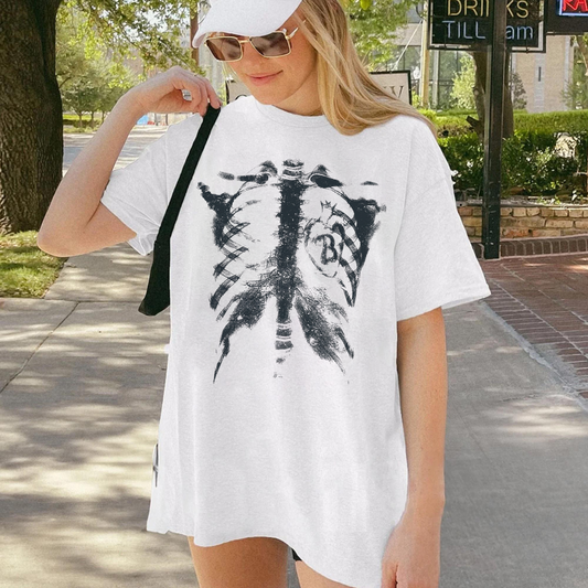 Chamber Inversion X-Ray Tee – Anatomical Skeleton Ribcage Streetwear Shirt