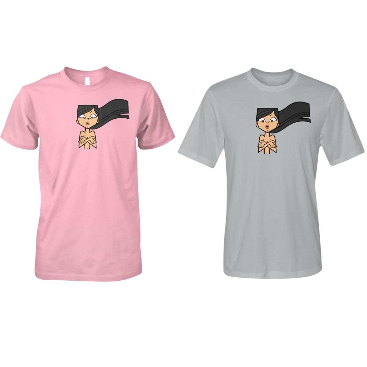 Total Drama Island Heather Ripped Off T-Shirt – Vintage 2000s Cartoon Graphic Tee