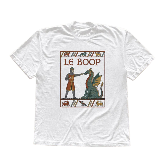 "Le Boop" Funny Medieval Dragon Knight Graphic T-Shirt