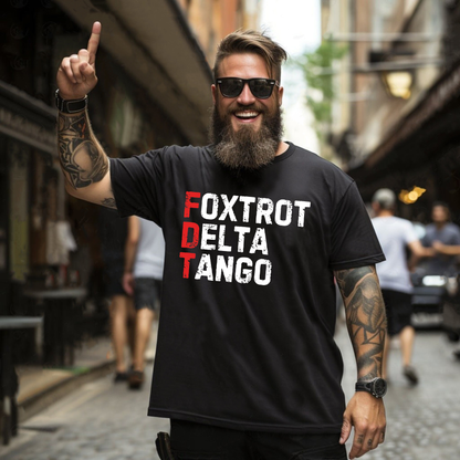 "Foxtrot Delta Tango" Tactical Military Acronym Cooling Performance Shirt