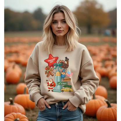 "Thanksgiving Day Parade" New York City Holiday Sweatshirt