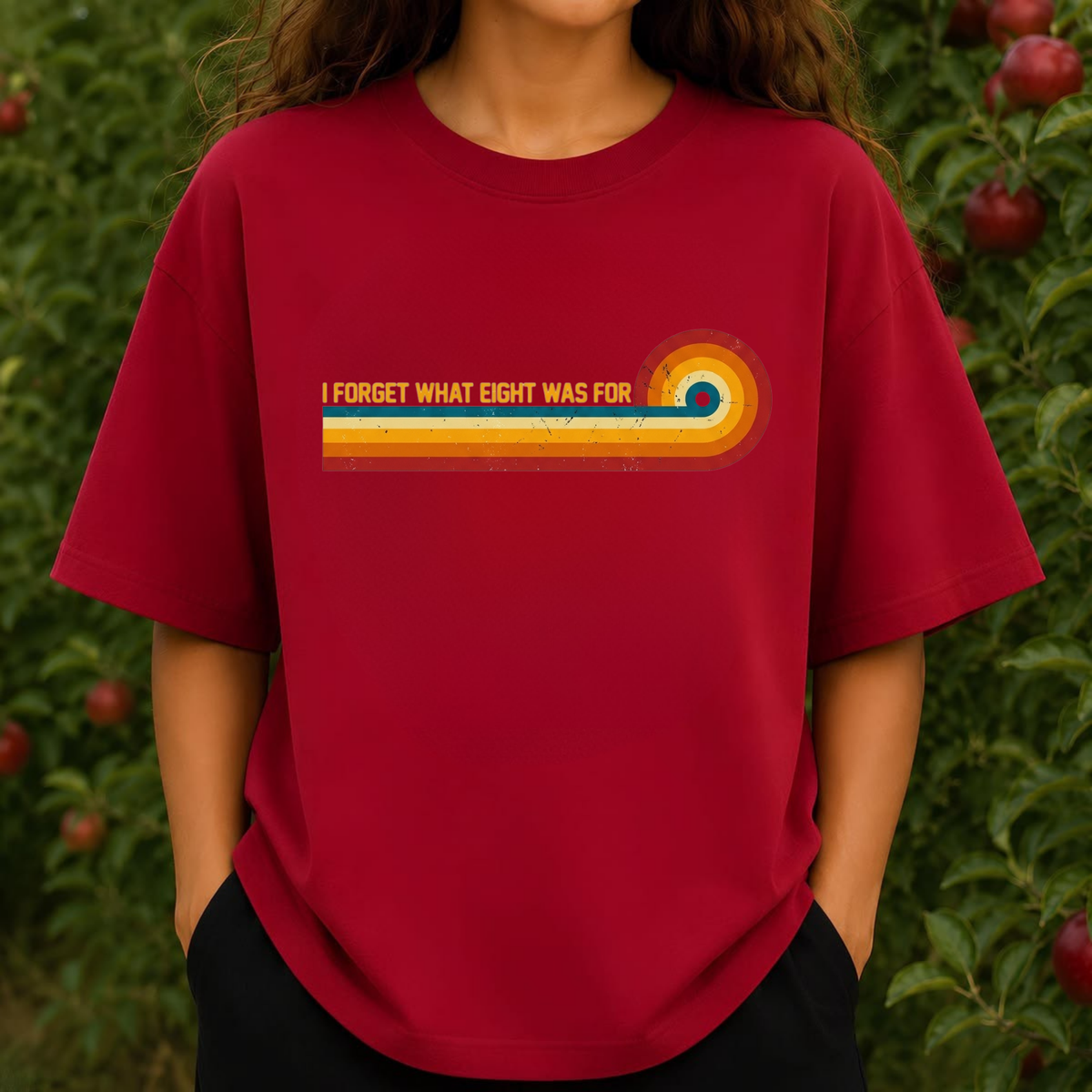 Eighties Anthem Callback Tee – Retro Rainbow Stripes Music Humor Shirt