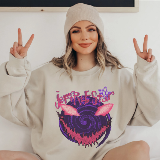 Abyssal Grin Crewneck – Sinister Smile Dark Aesthetic Horror Sweatshirt