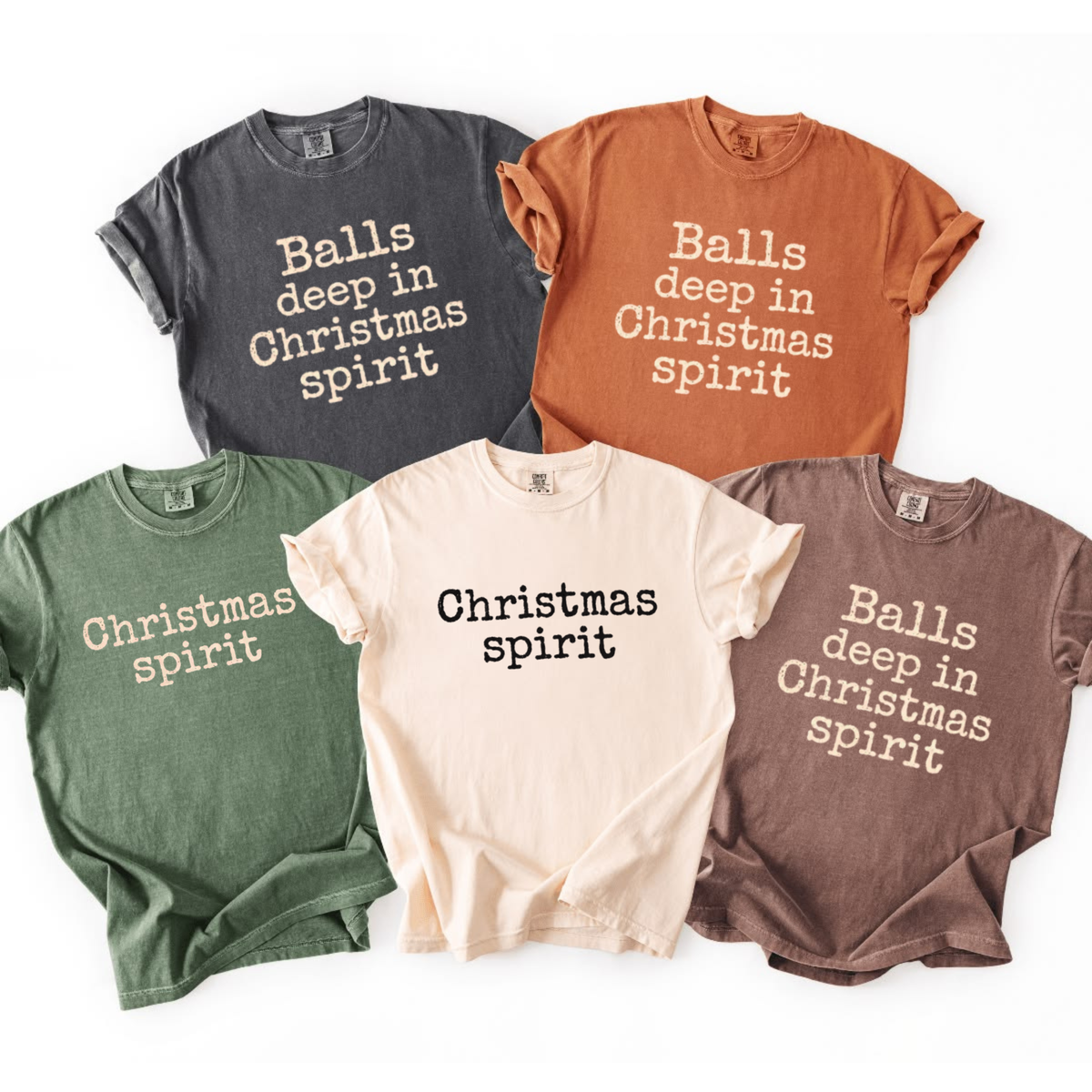 Festive Friction Tee – Retro Matching Couple Christmas Graphic Shirt