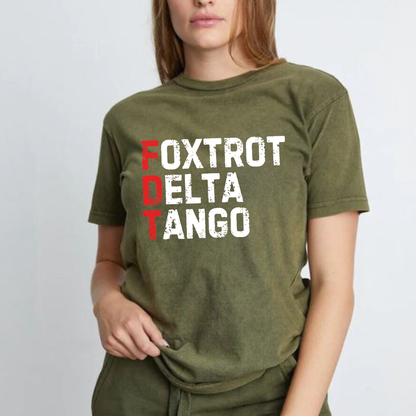 "Foxtrot Delta Tango" Tactical Military Acronym Cooling Performance Shirt
