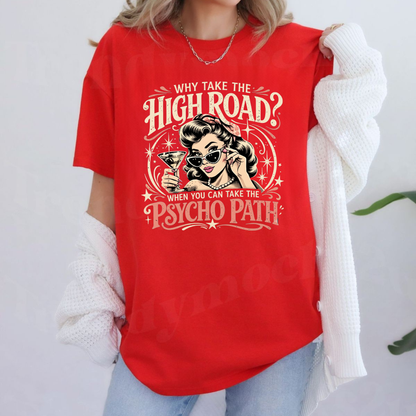 Vintage Mid-Century Rockabilly Pin-Up Girl Cotton T-Shirt