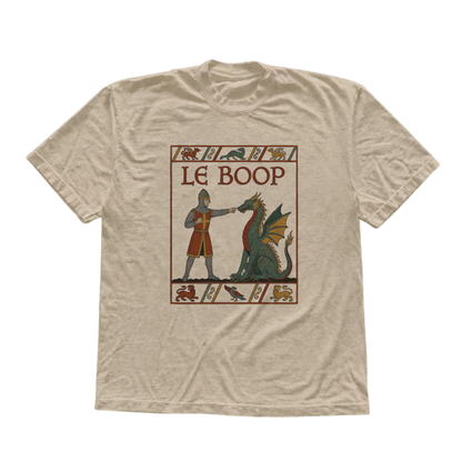 "Le Boop" Funny Medieval Dragon Knight Graphic T-Shirt