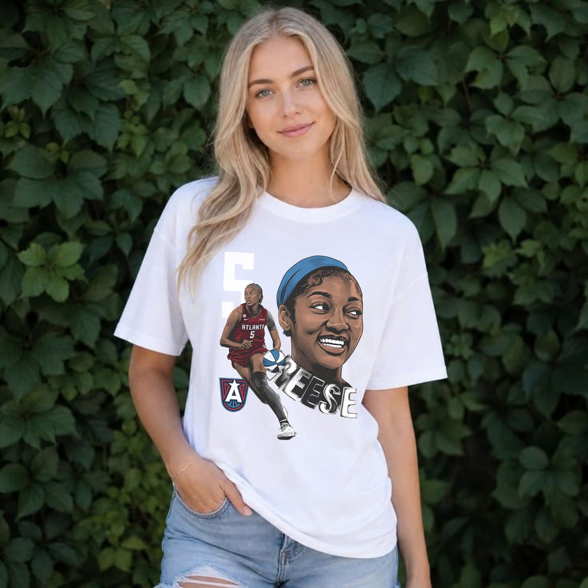 Angel Reese Basketball Graphic T-Shirt – Dual Image Sports Tribute Tee, Unisex WNBA Fan Apparel - Hiyatee
