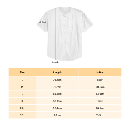 Unisex Horror Theme Graphic "Bloody" Baseball Jersey