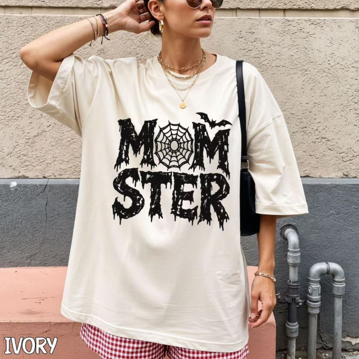 Comfort Colors Spooky Mama T-Shirt – Funny Momster Halloween Graphic Tee - Hiyamart