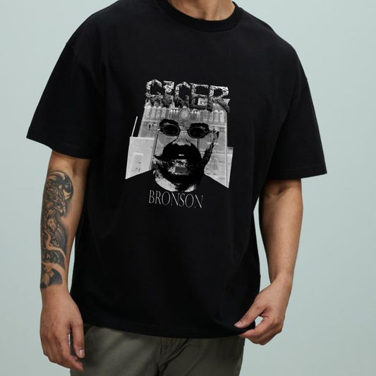 Cult Cinema Top – Bronson Vintage Action Movie Graphic Apparel - Hiyamart
