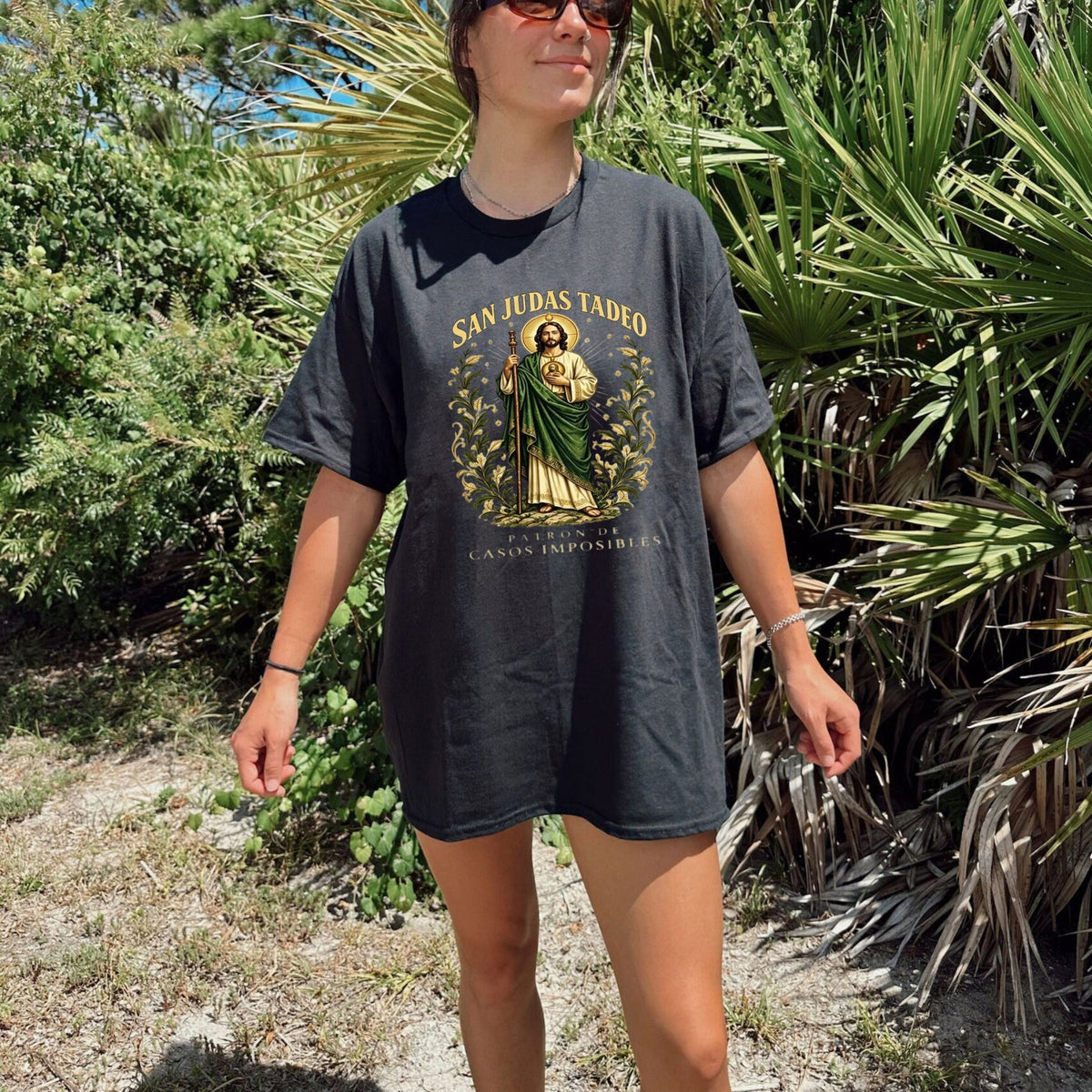 Divine Intercessor October 28th T-Shirt – Saint Jude Miraculous Faith Graphic Tee - Hiyamart