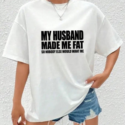 Husband Feeding Strategy T-Shirt – Funny Married Life Humor Graphic Tee - Hiyamart