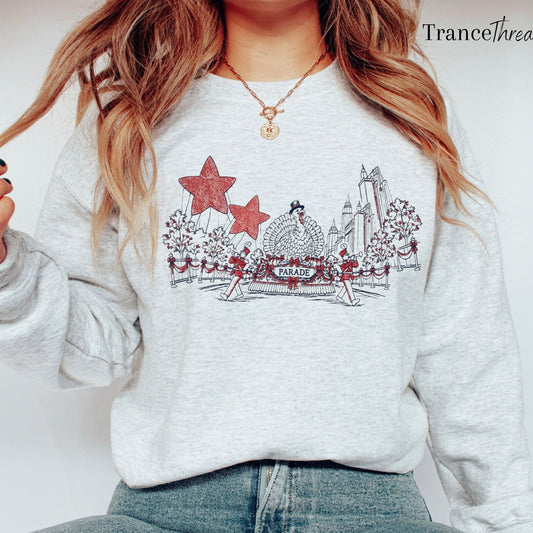 Macy's Thanksgiving Day Parade Sweatshirt – 100th Parade Graphic Crewneck - Hiyamart