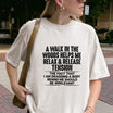 Off-Grid Wanderer Distressed T-Shirt – Rustic Nature Quote Graphic Tee - Hiyamart