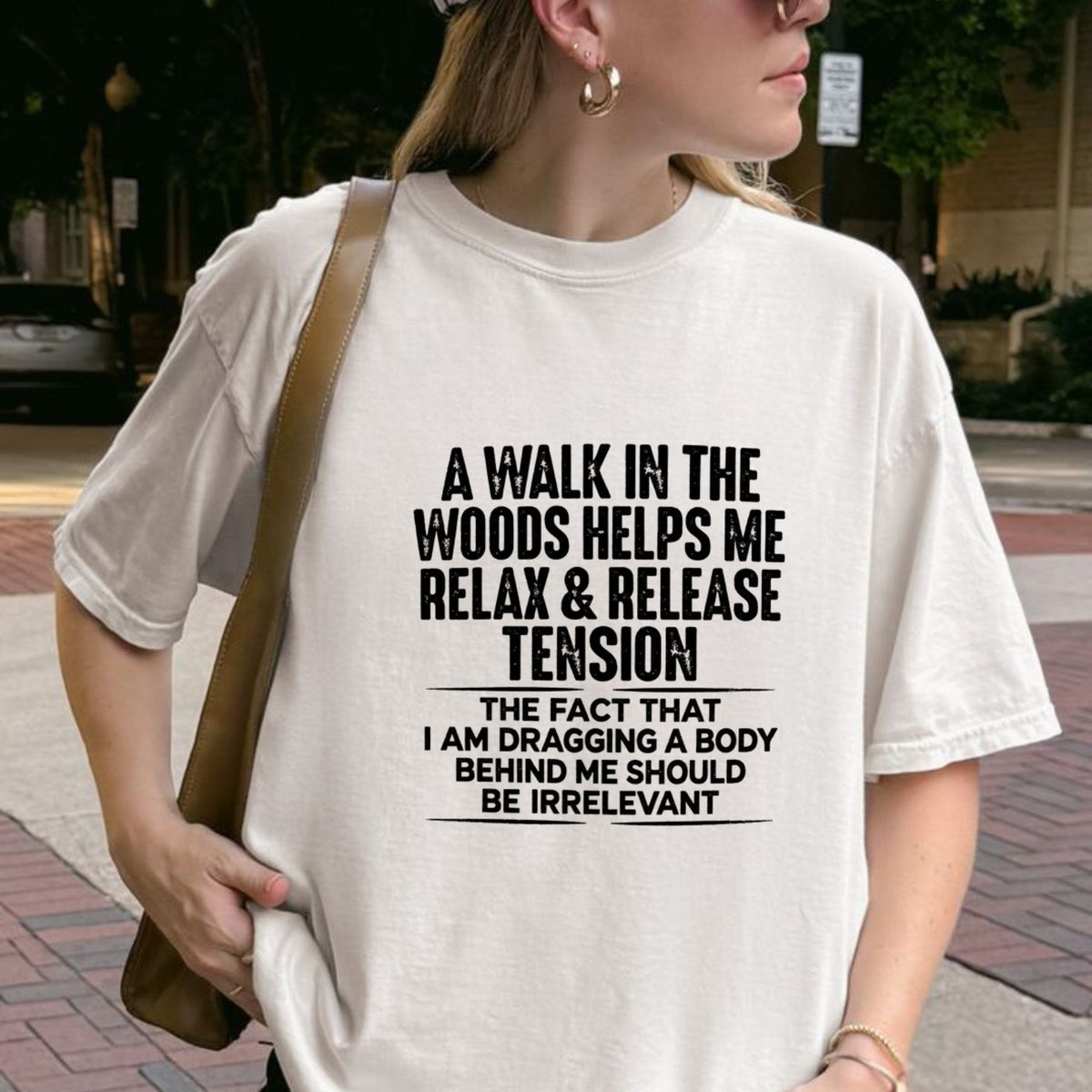 Off-Grid Wanderer Distressed T-Shirt – Rustic Nature Quote Graphic Tee - Hiyamart