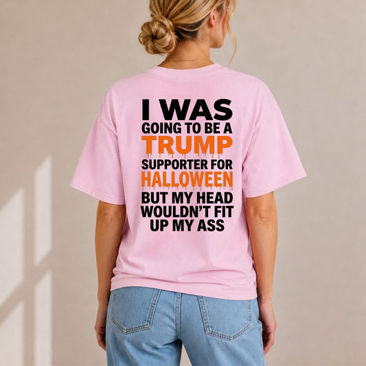 Spooky Election Chaos Back Print T-Shirt – Funny Political Humor Halloween Tee - Hiyamart
