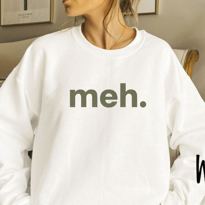 Unbothered Mood Sweatshirt – Minimalist Funny Graphic Crewneck - Hiyamart