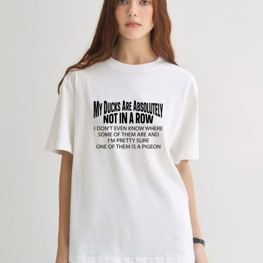Unorganized Chaos Club T-Shirt – Relatable Duck Humor Graphic Tee - Hiyamart