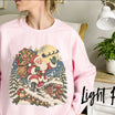 Vintage 90s Retro Santa Christmas Sweatshirt – Classic Holiday Graphic Pullover - Hiyamart